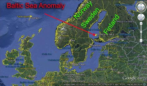 baltic sea anomaly map